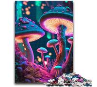 Puzzle per adulti 1000 pezzi Funghi psichedelici per età 14+ Quiz Game Attività divertenti a casa, regalo di compleanno, regali di viaggio 50x75cm