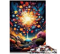 Puzzle per adulti 1000 pezzi fuochi d'artificio il puzzle Aiuta il cervello ad addestrare giocattoli avvincenti per promuovere la pazienza 26 x 38 cm