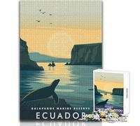Puzzle per adulti 1000 pezzi, Galapagos Marine Reserve, Ecuador, giocattoli, giochi educativi, difficile, regalo di compleanno, dimensioni 38x52cm