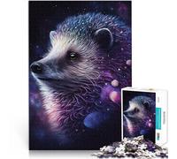 Puzzle per adulti, 1000 pezzi, Galaxy Animal Hedgehog Relax Games 26 x 38 cm, intera famiglia