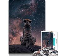 Puzzle per adulti 1000 pezzi Galaxy Cheetah Puzzle da 1000 pezzi, giochi divertenti Ogni pezzo è unico Gioco divertente e stimolante per tutta la famiglia (dimensioni 75x50cm)