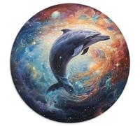 Puzzle per adulti, 1000 pezzi Galaxy Dolphin Puzzle in cartone Giocattoli regalo educativi Intellettuali Decompressione Divertente Gioco per famiglie (67,5x67,5 cm)