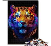 Puzzle per adulti 1000 pezzi Galaxy Fantasy Tiger in legno attività divertenti da fare a casa regalo di compleanno regali da viaggio 50x75cm festa di compleanno per uomini e donne.