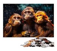 Puzzle per adulti 1000 pezzi Galaxy Monkey Puzzle per adulti Puzzle di carta Decorazione per la casa (dimensioni 38x26 cm)