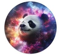 Puzzle per adulti, 1000 pezzi, Galaxy Panda, puzzle rotondo, gioco interattivo per famiglie, rompicapo, giocattolo educativo (67,5x67,5 cm)
