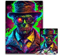 Puzzle per adulti, 1000 pezzi Gangster Zombie Neon Color Puzzle impegnativi fai da te Decorazione artistica, regalo di compleanno perfetto 26X38CM/10,23x14,96 pollici