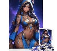 Puzzle per adulti 1000 pezzi Gatto dagli occhi azzurri Ragazza Gioco Giocattolo educativo Regalo di compleanno per gioco educativo Migliora l'amore tra coppie Dimensioni 38x26cm