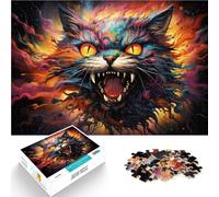Puzzle per adulti 1000 pezzi Gatto demone Fantastico Puzzle Divertenti in Famiglia 19,7 "x 29,5" Migliora la memoria Adatto per adolescenti da 14 anni e oltre
