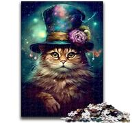 Puzzle per adulti 1000 pezzi Gatto magico Aiuta il cervello a esercitare Giocattoli avvincenti per coltivare la pazienza Interazione genitore-figlio 50x75cm