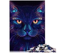 Puzzle per adulti 1000 pezzi Gatto misterioso Giocattoli di Intrattenimento Familiare Regali di Babbo Natale Segreto 14,96 "x 20,47" per adolescenti da 14 Anni e oltre