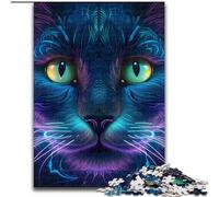 Puzzle per adulti 1000 pezzi Gatto misterioso Puzzle 1000 pezzi per adulti Natale Halloween Festa della mamma Capodanno Pasqua Regalo Dimensioni 50X75CM