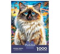 Puzzle Per Adulti 1000 Pezzi - Gatto Ragdoll Difficile | Gioco Relax Anti-Stress Con Stampa Nitida | Decorazione Unica Per Appassionati 38x26cm/1000pcs