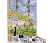 Puzzle per adulti 1000 pezzi Gatto sotto lo stagno Puzzle Puzzle per adulti Gioco educativo Sfida Giocattolo 1000 pezzi (75x50 cm)