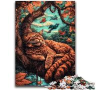 Puzzle per adulti 1000 pezzi Gatto sull'albero per bambini dai 14 anni in su Gioco impossibile Regalo di compleanno di Natale 50x75cm