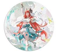 Puzzle per adulti 1000 pezzi Genshin Impact Nilou Puzzle rotondi 1000 pezzi per adulti Perfetto per decorazioni per la casa, compleanni, feste e regali 67,5x67,5 cm