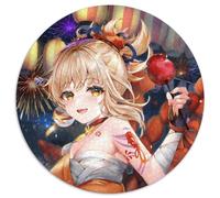 Puzzle per adulti 1000 pezzi Genshin Impact Puzzle rotondo da 1000 pezzi Gioco interattivo per famiglie, adatto per età 14+ 67,5x67,5 cm
