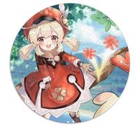 Puzzle per adulti 1000 pezzi Genshin Impact Puzzle rotondo Klee 1000 pezzi Serata di giochi in famiglia, arredamento per la casa e regalo per l'allenamento del cervello 67,5x67,5 cm