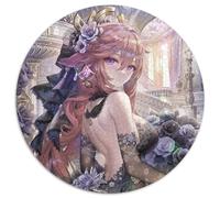 Puzzle per adulti 1000 pezzi Genshin Impact Yae Miko Puzzle rotondo da 1000 pezzi Gioco interattivo per famiglie, adatto per età 14+ 67,5x67,5 cm