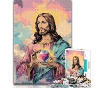 Puzzle per adulti 1000 pezzi Gesù adolescente puzzle gioco per famiglie antistress sfida difficile adatto per coppie 75x50cm
