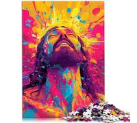 Puzzle per adulti 1000 pezzi Gesù Camminando sull'acqua Decorazione per la casa Puzzle Giocattoli 26x38cm Anti-Stress Staycation Uccidere Il Tempo