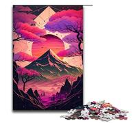 Puzzle per adulti 1000 pezzi Giappone geometrico neon arte decorazione della casa puzzle giocattoli affare come regalo per tutta la famiglia 1000 pezzi (75x50 cm)