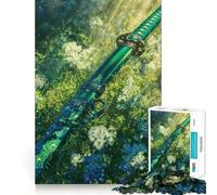 Puzzle per adulti 1000 pezzi Giardino fiorito Katana Affilata Gioco di squadra,Gioco divertente che stimola la mente,Momento di relax,Arte e svago natalizio 38x26cm