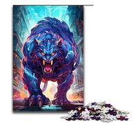 Puzzle per adulti 1000 pezzi gigante tigre blu puzzle gioco giocattoli divertenti 75x50cm