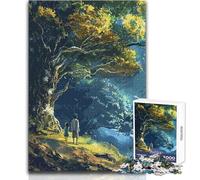 Puzzle per adulti, 1000 pezzi, giocattolo antico con albero, gioco intellettuale, decorazione per la casa, regali di Babbo Natale segreto, dimensioni 50x75cm