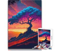 Puzzle per adulti, 1000 pezzi, giocattolo con albero antico, gioco intellettuale, decorazione per la casa, regali di Babbo Natale segreto, dimensioni 50x75cm