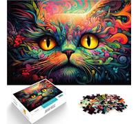 Puzzle per adulti, 1000 pezzi, giocattolo educativo Alice Cat 26 x 38 cm, antistress Staycation, passatempo per adolescenti dai 14 anni in su