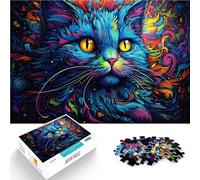 Puzzle per adulti, 1000 pezzi, giocattolo educativo Alice Cat, gioco di sfida unico, adatto per adolescenti dai 14 anni, 26 x 38 cm