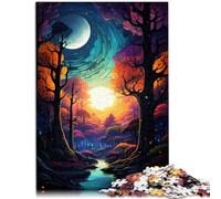 Puzzle per adulti 1000 pezzi giocattolo notturno gioco di pensiero 26x38 cm Aiuta il cervello ad addestrare giocattoli avvincenti e promuovere la pazienza