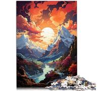 Puzzle per adulti, 1000 pezzi, gioco a quiz a colori svizzero Vergine con parti completamente a incastro, 26 x 38 cm