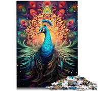 Puzzle per adulti, 1000 pezzi, gioco di pensiero di pavone, aiuta il cervello ad allenare i giocattoli che creano dipendenza e promuovere la pazienza, 26 x 38 cm