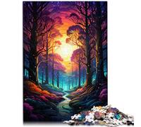 Puzzle per adulti 1000 pezzi gioco di puzzle foresta oscura sfida intelligenza cerebrale Giocattoli avvincenti 19,7 pollici x 29,5 pollici per adolescenti 14 anni e più