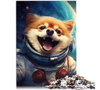 Puzzle per adulti, 1000 pezzi, gioco di puzzle per lo spazio del cane, ogni pezzo è unico, sofisticato gioco di famiglia per adolescenti dai 14 anni in su, 26 x 38 cm