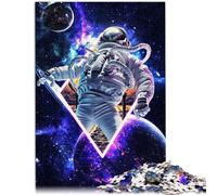Puzzle per adulti 1000 pezzi Gioco di Quiz sugli astronauti Ogni pezzo è unico - Gioco familiare stimolante e divertente per adolescenti di 14 anni e oltre 26 x 38 cm