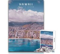 Puzzle per adulti, 1000 pezzi, gioco educativo per famiglie, tema Hawaii, decorazione perfetta, opera d'arte, regalo, dimensioni 50x75cm