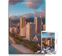 Puzzle per adulti, 1000 pezzi, gioco educativo per famiglie, tema Hawaii, decorazione perfetta, opera d'arte, regalo, dimensioni 50x75cm