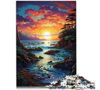 Puzzle per adulti, 1000 pezzi, gioco intellettuale da spiaggia, aiuta il cervello ad allenare i giocattoli che creano dipendenza per promuovere la pazienza, 50 x 70 cm