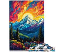 Puzzle per adulti, 1000 pezzi, gioco paesaggistico, giocattolo per la famiglia, regalo educativo per compleanno, Natale, per 14 anni, 26 x 38 cm