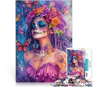 puzzle per adulti 1000 pezzi Giorno delle donne morte Fatto di cartone Adatto a persone dai 14 anni in su Vacanze a casa: ammazzare il tempo Regali di giochi impegnativi misurare:38x52cm