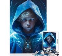 Puzzle per adulti 1000 pezzi Giovane mago Anime Boy Giocattoli antistress Opera d'arte Regalo Giochi divertenti con pezzi completamente interconnessi di forma casuale Dimensioni 38x52cm