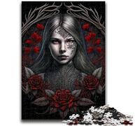 Puzzle per adulti 1000 pezzi Giovane ragazza vampiro per età 14+ Quiz Game Divertimento a casa Attività, regalo di compleanno, regali di viaggio 50x75cm