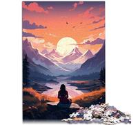 Puzzle per adulti, 1000 pezzi, goditi il tramonto duro duro jigsaw, 26 x 38 cm, ideale come regalo per tutta la famiglia per i 14 anni