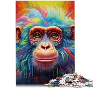 Puzzle per Adulti 1000 pezzi Gorilla colorati Giocattoli educativi Giochi per famiglie 26x38cm Anti-Stress Soggiorno Trascorrere Il Tempo