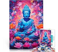 Puzzle per adulti 1000 pezzi Graffiti Buddha compito di pensiero per la decorazione della parete di compleanno unico 26 x 38 cm