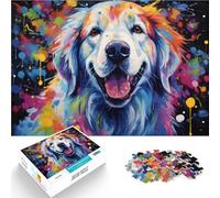 Puzzle per adulti 1000 pezzi Graffiti Samojeden Dog Art giocattolo sofisticato 26 x 38 cm ottimo regalo per tutta la famiglia