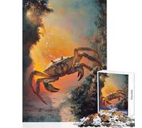 Puzzle per adulti 1000 pezzi Granchio in un ambiente mistico Giocattolo Decorazione da parete Regali per donne Uomini Gioco pratico Migliora l'amore tra coppie Dimensioni 50x75cm