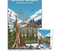 Puzzle per adulti 1000 pezzi Great Basin National Park Divertimento in famiglia e serata di giochi, ma anche un regalo di compleanno divertente e umoristico, dimensioni 38x52cm